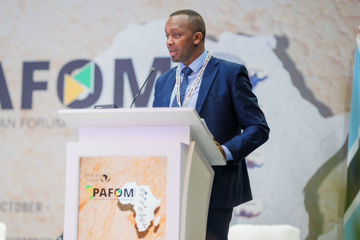 Day2 #PAFOM8 in Gaborone, Botswana: a member of the Rwandan delegation shared Rwanda’s experience on how free movement of people initiatives have been an essential component of trade and how they have been beneficial to boosting trade, investment, and economic growth in Rwanda.