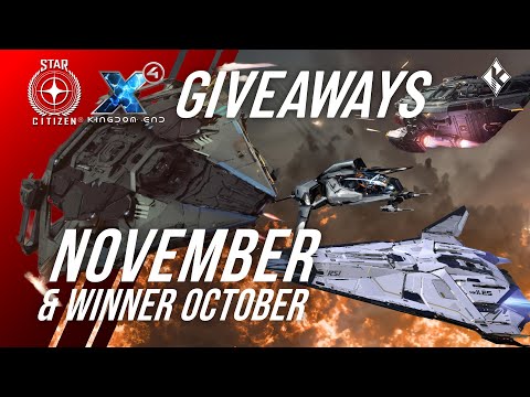 🎉 Congrats to October's Winners! November's Epic Giveaways Revealed: RSI Galaxy, Zeus MKII LTI, Cutter Mustang Packs, X4, and More! 🎁 You won't want to miss out! 👉 nuel.ink/C6SRdp #MegaGiveaway #WinnerCircle #NovemberSurprise