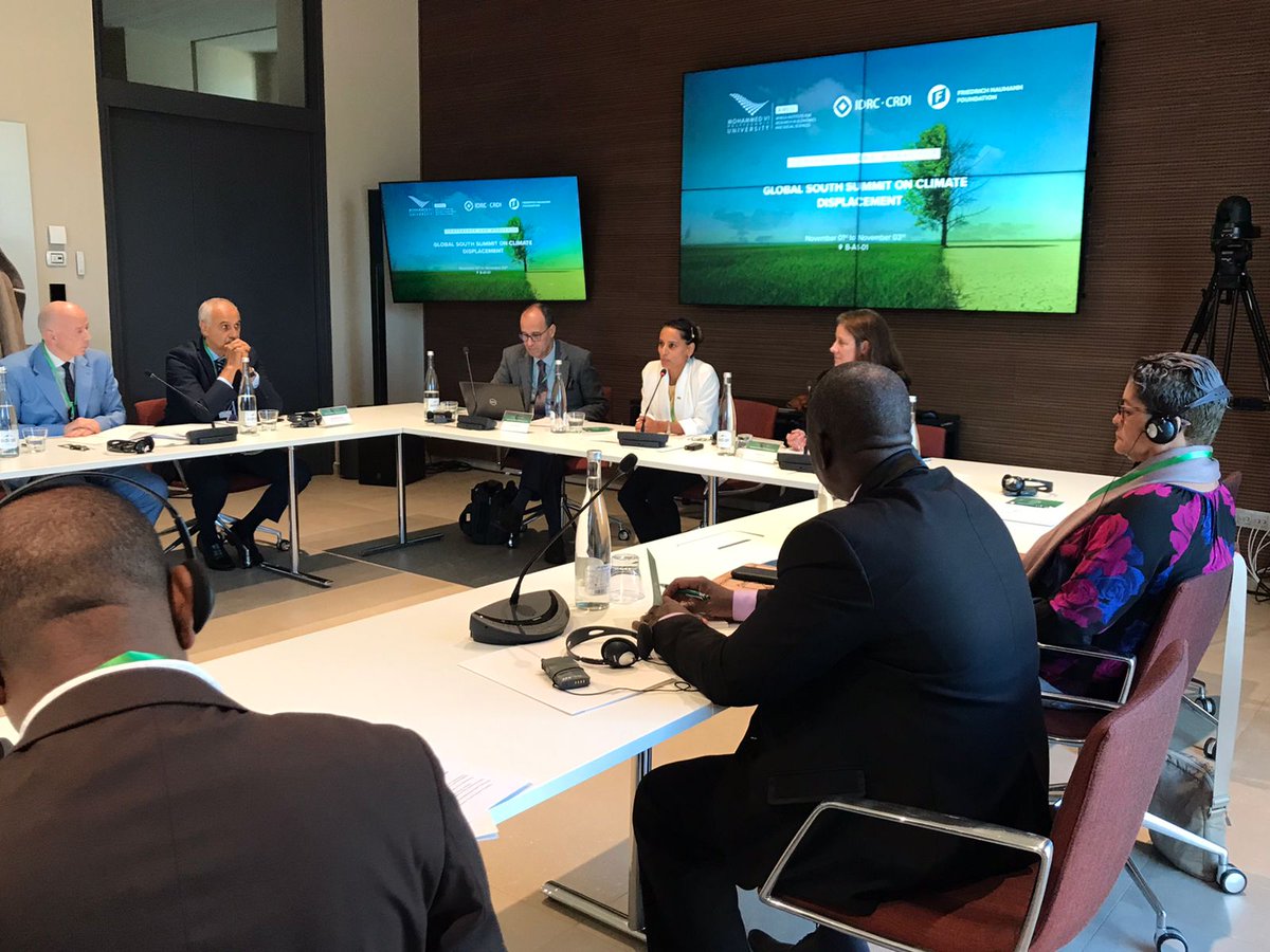 FGSES_UM6P's tweet image. Representing the Embassy of Canada to Morocco and Mauritania, Anushka Shibchurn stated, &apos;&apos;Ongoing conflicts in the world are definitely increasing climate displacement even more&apos;&apos;.

@AmbCanMaroc @IDRC_CRDI @FNFreiheit 
#Climatedisplacement