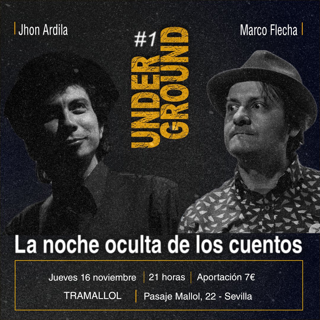 cuenteropy's tweet photo. Ya ha pasado la pesadilla de Halloween, ahora vienen los «UNDERGROUND», en la noche oculta de los cuentos. ¿Te animas? https://t.co/bOo6KzG1Oa