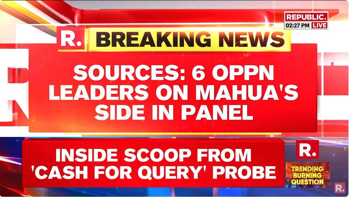 ANOTHER BIG BREAKING ON #MahuaPayoffScam | 6 opposition leaders come out in Mahua's defence; JDU and BSP leaders said that it's personal and only a warning should be given.

#MahuaMoitra #TMC #TMCMP #JaiAnantDehadrai #MahuaPayoffScam #MahuaMoitraScandal 

WATCH #LIVE