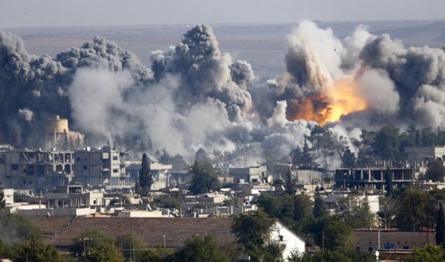 18PigsDontFly's tweet photo. No, this is not Gaza. This is one of the bombardments of Kurdish towns in North Iraq last month. And the media…..deafening silence. No Jews to accuse, no news. https://t.co/WX9NpnwH8X