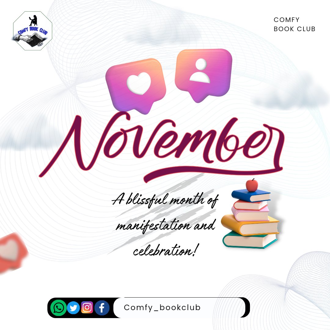 book_comfy's tweet photo. November is here!
A blissful month of manifestation and celebration!🔥🔥🔥 https://t.co/nTZqtslPxJ
