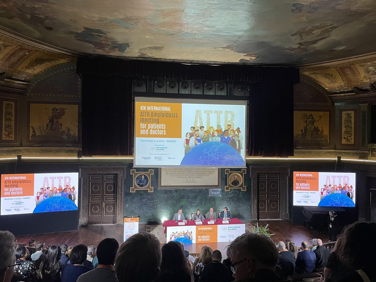 MartaCastro_'s tweet photo. 4th international ATTR Amyloidosis meeting for patients and doctors, in a very important place and very important point in time #ATTRAmyloidosis2023 https://t.co/IcPNQDWTXn