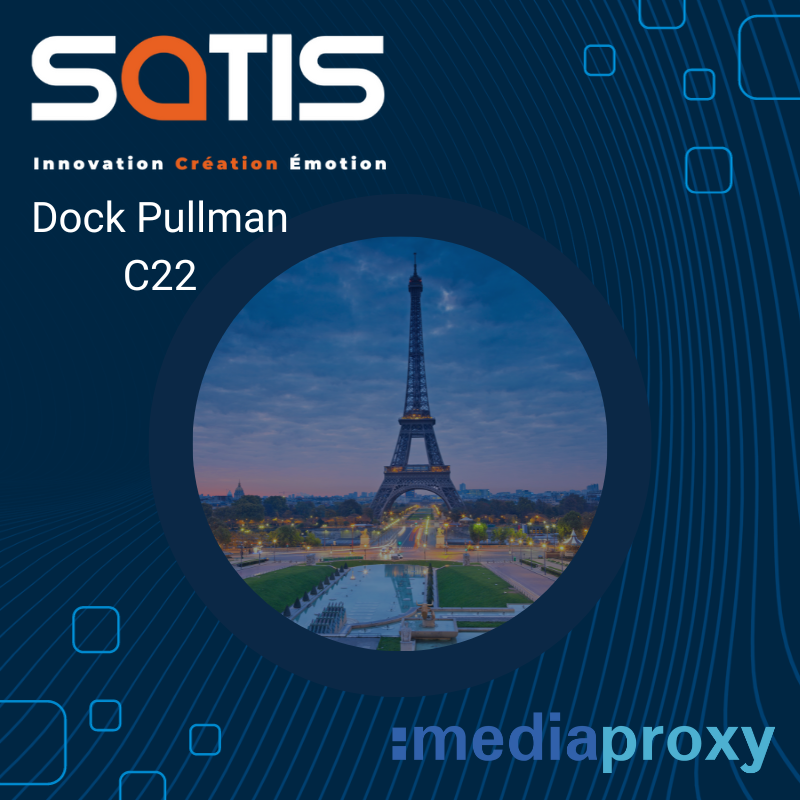 Mediaproxy's tweet photo. 1 week and 4 days to go until @satisexpo!

Mediaproxy's location: Dock Pullman C22 with partner #Visionetics.

Join us to learn about our award-winning IP Monitoring, Analysis and Compliance software platform - LogServer

#Mediaproxy #LogServer #Satis2023 #Broadcast #OTT https://t.co/ukJXy7X1jG