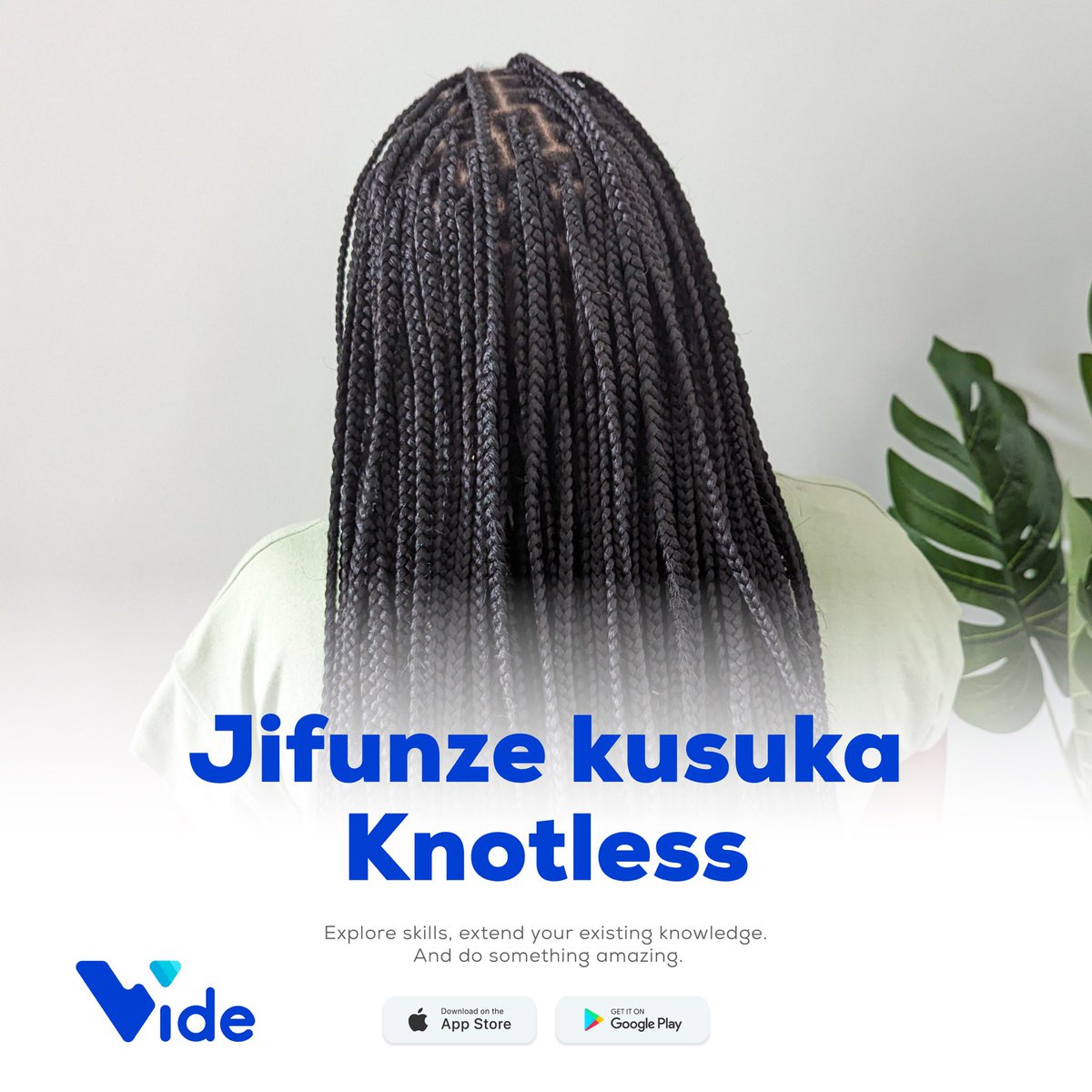 vide_app's tweet photo. Jiunge na Phina beauty salon Ujifunze jinsi ya kusuka Knotless nzuri uwapendezeshe wateja wako.
Darasa hili linapatikana ndani ya App yetu ya Vide
Jinsi ya kulipata darasa: π§΅ππΎ
#videapp #JifunzeNaVide #africanskillsredefined https://t.co/MCNbqEqRuL