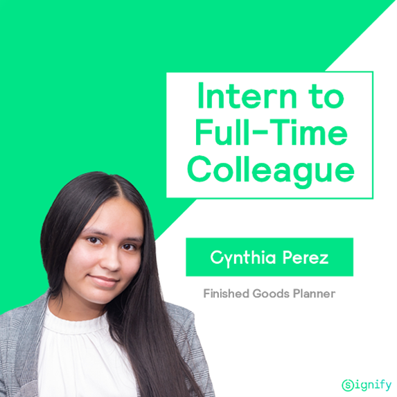 SignifyCompany's tweet photo. Cynthia Perez, Finished Goods Planner, valued #SignifyLife during her internship. As a full-time employee, she is able to maintain work-life balance while completing her degree.
Check out opportunities to join our team and #StartToShine 👉 https://t.co/tzskmTZW2M https://t.co/5xICrsrxBw