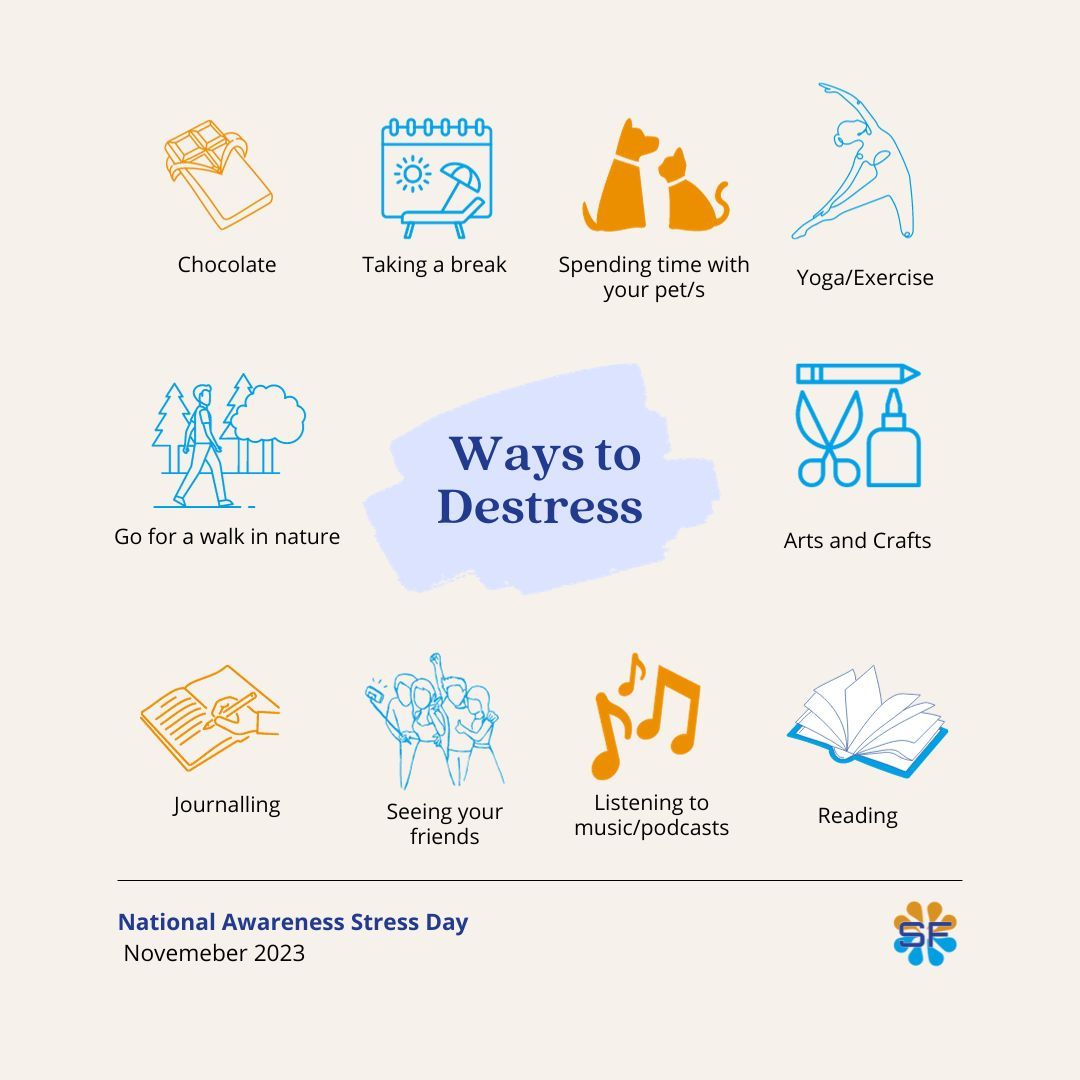 #NationalStressAwarenessDay is here! Are you noticing what yur stressors are? 😌💆‍♀️ Need some tips on managing stress? We got you covered! Check out these practical tricks to stay calm and composed. #StressManagement #SelfCare