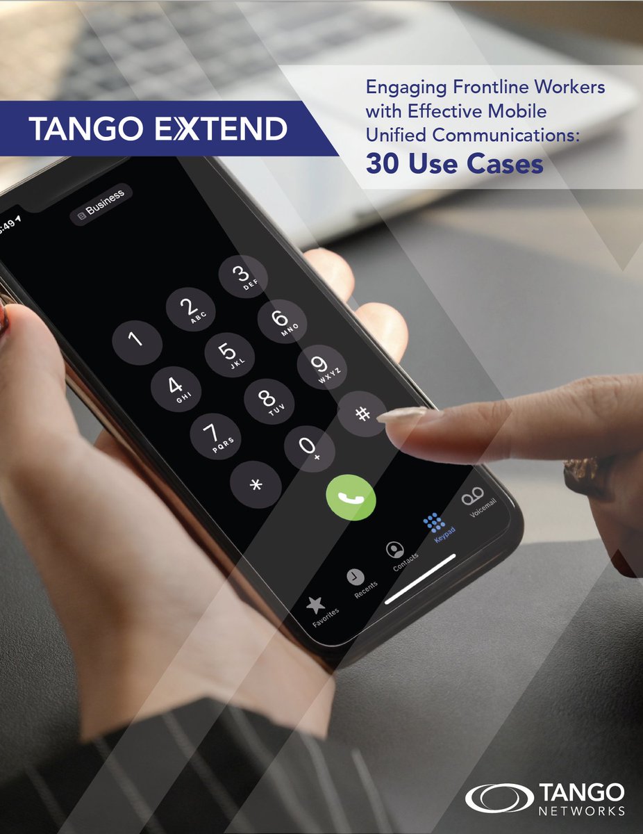 Did you know 56% of frontline workers use personal mobiles for work? Let's close the gap. tango-networks.com/solutions/hybr…

#FrontlineWorkers