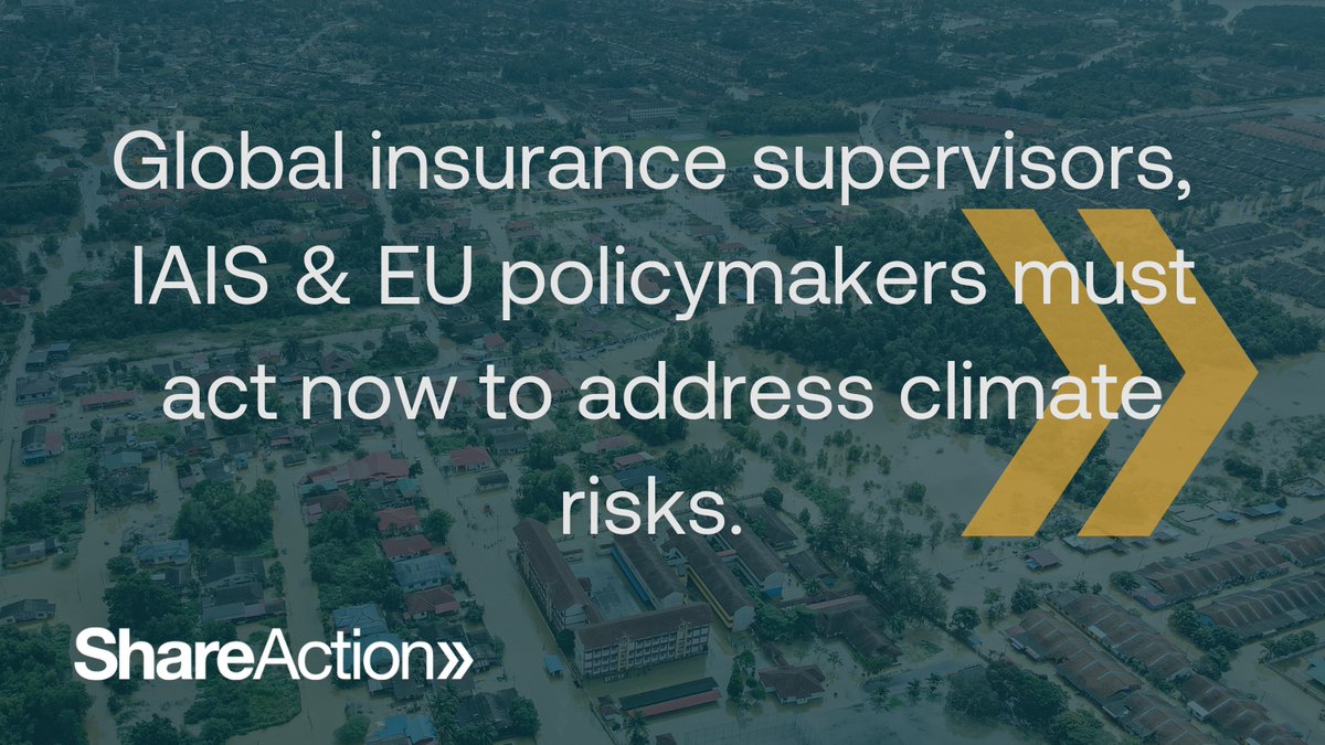 We're calling on global insurance supervisors @IAISNews to take #ClimateCrisis risks into account EU policymakers must also address climate risks & steer the #insurance industry away from exacerbating them in the upcoming #SolvencyII legislation review pulse.ly/bsrpuq6yei