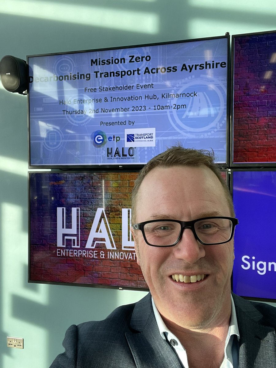 Our COO is back at @HALORockMe @HALOKILMARNOCK1 in Kilmarnock today for the ETP’s Mission Zero event to discuss all things net zero mobility ! @james_atomic1 @MarieMacklin 💥🚜#netzeromobility #manufacturing #agriculture #cleantech