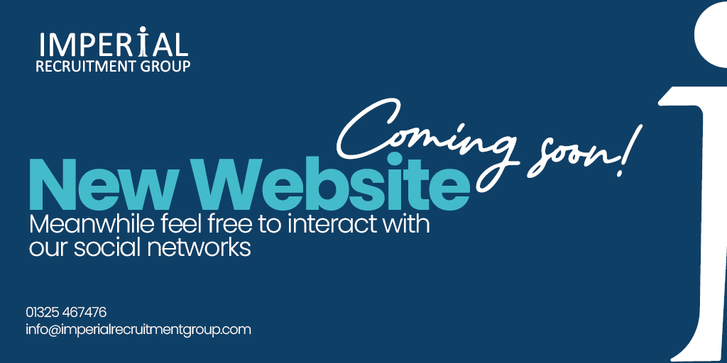 Our new Imperial Recruitment Group website is coming soon!  Keep your eyes peeled for a sleek design, easy navigation, &amp; more exciting features. Make sure to follow us for all the latest updates!

01325467476
info@imperialrecruitmentgroup.com
imperialrecruitmentgroup.com