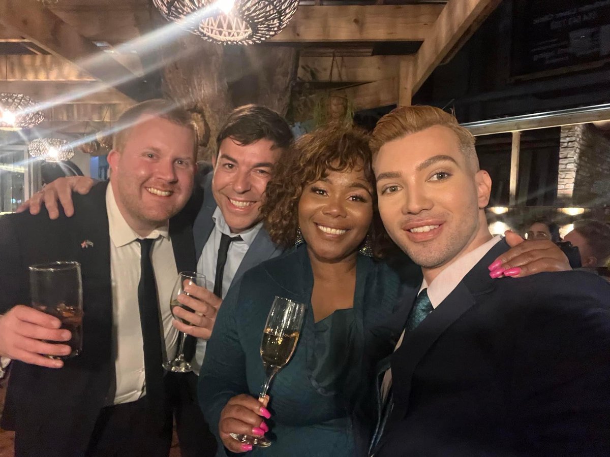 DelonleRoux's tweet photo. #AboutLastNight Putting the G in GQ: The spotlight was on the charismatic Buli G as she stole the show at the NMB Business Event Awards 2023 in Gqberqha. 🏆
🎤 Winning the MC/Entertainer category, Congratulations @BuliG !🎉
#NMBBizAwards2023 #BuliG #EntertainmentRoyalty https://t.co/A0cHV9WyAG