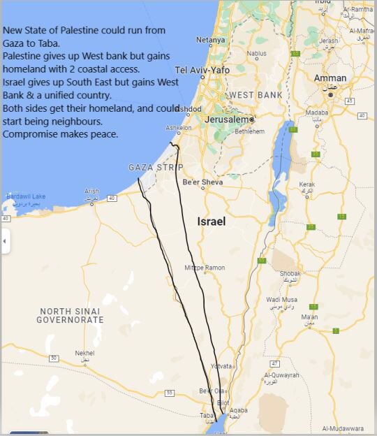 Mr Sunak <a href="/RishiSunak/">Rishi Sunak</a> Please suggest a solution like this to Mr Netanyahu <a href="/netanyahu/">Benjamin Netanyahu - בנימין נתניהו</a> #IsraelPalestineWar