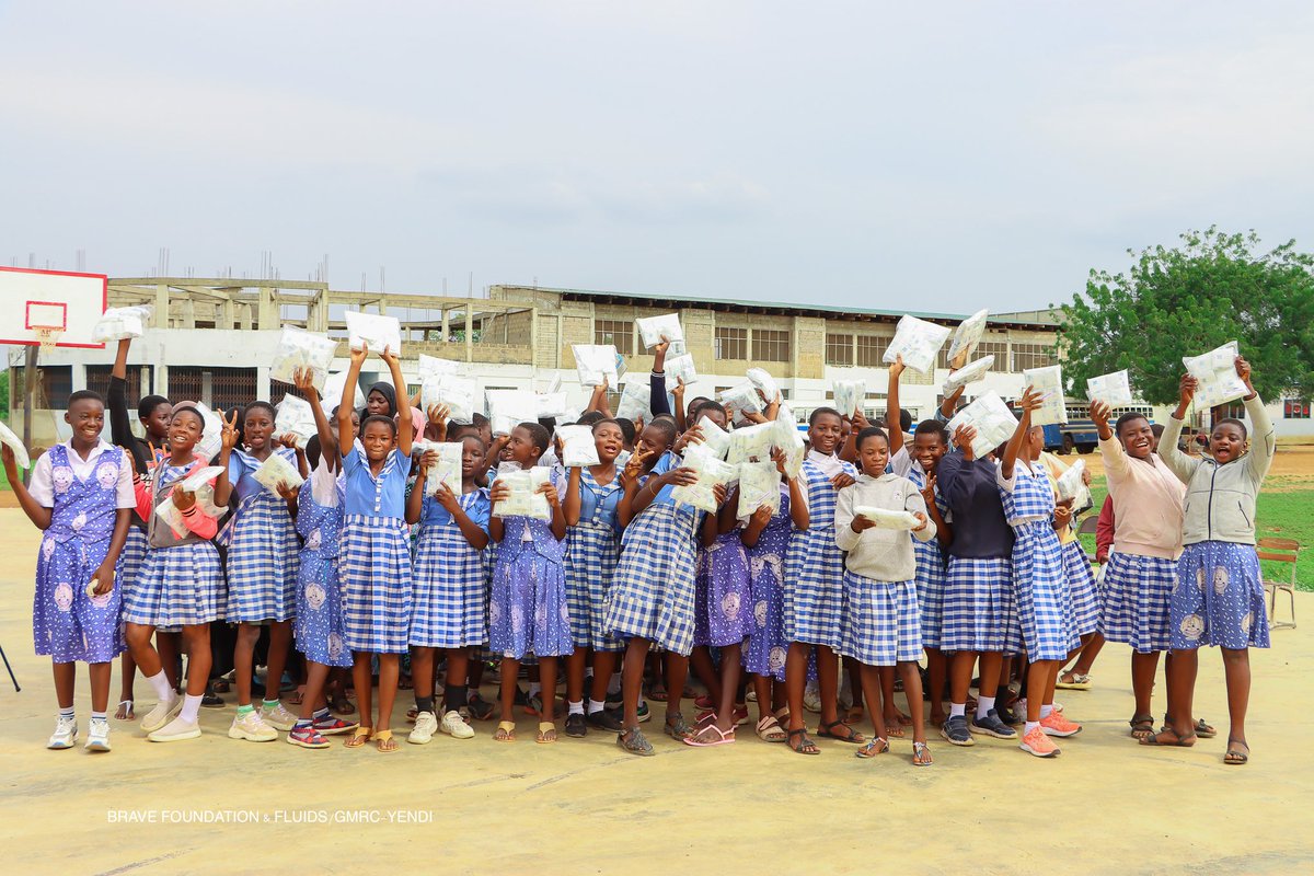 BravePadFund's tweet photo. Third time's the charm! 🌟 Brave Fdn returns to NECA in Yendi, Northern Region once again empowering 100 bright young women with the essentials through our Brave Pad Fund School Adoption Program 🩸. Progress, one step at a time! 

@bravepadfund @wearefluus @braveconnectgh https://t.co/W3gJcONQiV