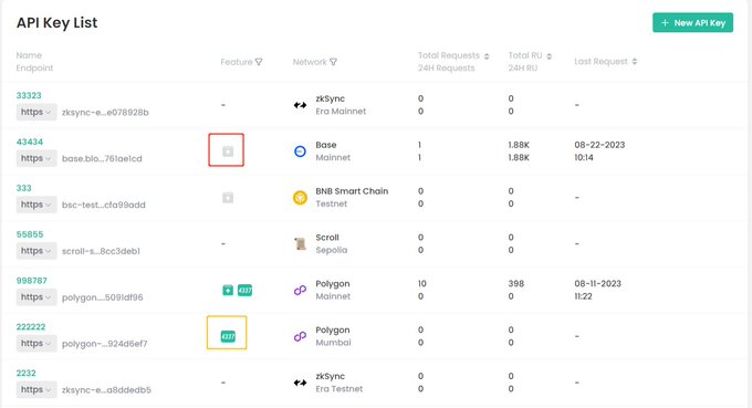 Hurricanego1's tweet photo. BlockPI provides users with ample flexibility to customize advanced features of their Endpoints, including #Archive mode, MEV protection(coming soon), #ERC4337 Bundler service, and more. https://t.co/zHaesEI882