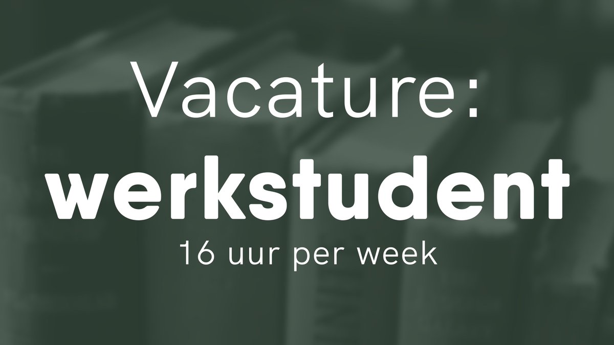 Zuid-Afrikahuis (@zuidafrikahuis) on Twitter photo Het <a href="/ZuidAfrikahuis/">Zuid-Afrikahuis</a> in #Amsterdam is op zoek naar een #werkstudent die minimaal 16 uur per week het team van het Huis wil komen versterken. Meer info: zuidafrikahuis.nl/vacatures/ #vacature #student #parttime #bijbaan #ZuidAfrika #bibliotheek #archief #geschiedenis Het <a href="/ZuidAfrikahuis/">Zuid-Afrikahuis</a> in #Amsterdam is op zoek naar een #werkstudent die minimaal 16 uur per week het team van het Huis wil komen versterken. Meer info: zuidafrikahuis.nl/vacatures/ #vacature #student #parttime #bijbaan #ZuidAfrika #bibliotheek #archief #geschiedenis