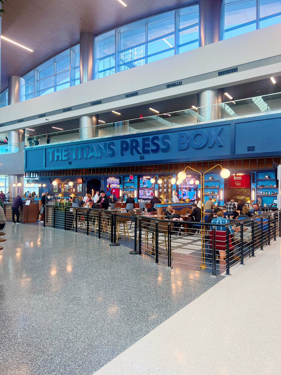 JigsawTN's tweet photo. If you're at BNA waiting for your flight, we've got something special for you! Introducing the Smashville Bar and Titans Press Box, two incredible restaurants centered around the iconic sports teams: the Nashville Predators and Tennessee Titans.🏈🏒 https://t.co/KEW0osZcLe