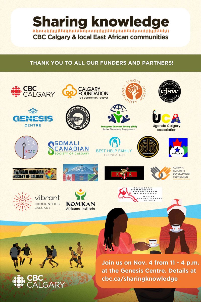 scscalgary's tweet image. This coming Saturday the Somali Community is participating in a knowledge Sharing Event and collaborating with East African communities in Calgary .