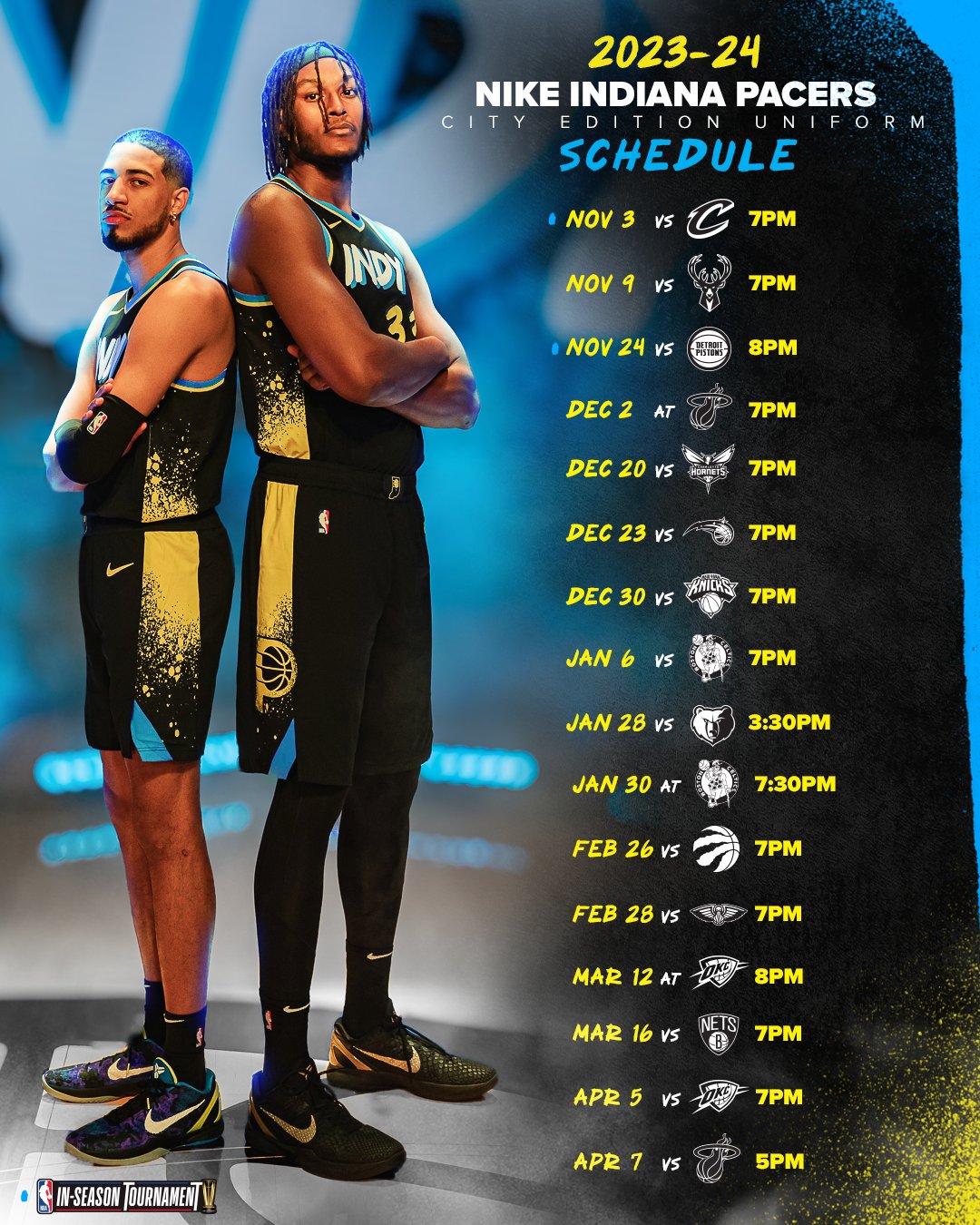 Pacers hotsell city uniforms