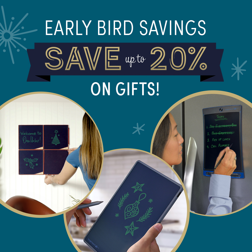 Calling All Early Birds! 📣 Save up to 20% on Select Gifts!
Starting today, all early bird shoppers can take 20% off select gifts. myboogieboard.com/sale
#MyBoogieBoard #BoogieBoard #EarlyBirdSavings #HolidayGifts