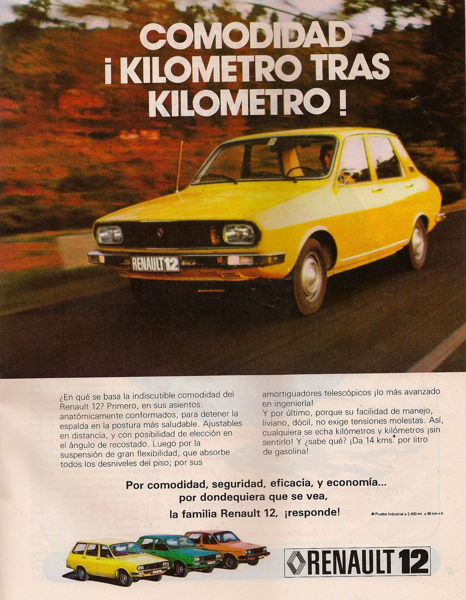 Hoy en #TBT:
El #Renault12 uno de los #carros más queridos en #Colombia. Se destacaba por el comfort que ofrecía a los pasajeros, y aunque ya se le veían los años, seguía siendo vigente en los #80s puesto que fue diseñado dos décadas antes. Mi favorito es aquella versión #break