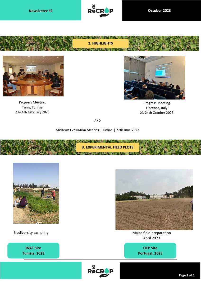 PrimaRecrop's tweet photo. ReCROP Newsletter#2 https://t.co/HeQxpXmjtd