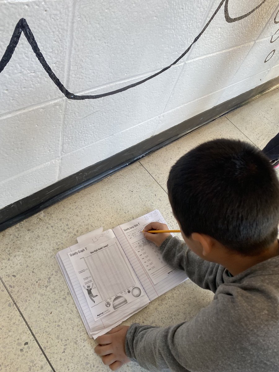 PSDSieverts's tweet photo. Science makes us jump for joy!!! Today we started learning about gravity. Students worked with a partner to collect data on how high they can jump on Earth🌎. Tomorrow we will graph our data and calculate out how high we’d be able to jump on the moon, as well as other planets🌖🪐 https://t.co/KEd2olfIWm