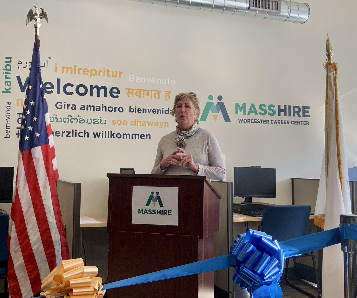 More opening remarks from @MaryKeefeMA, a strong supporter of and advocate for @MAWorkforce initiatives. @MassLWD @NASWAORG #workforcedevelopment @TweetWorcester @CentralMATweets