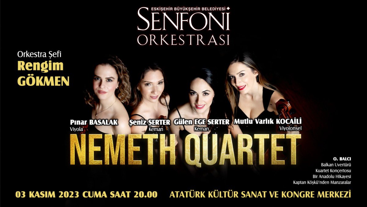 <a href="/NemethQuartet/">NEMETH QUARTET</a> <a href="/eskisehirbb/">Eskişehir Büyükşehir Belediyesi</a> #ebbso #rengimgokmen