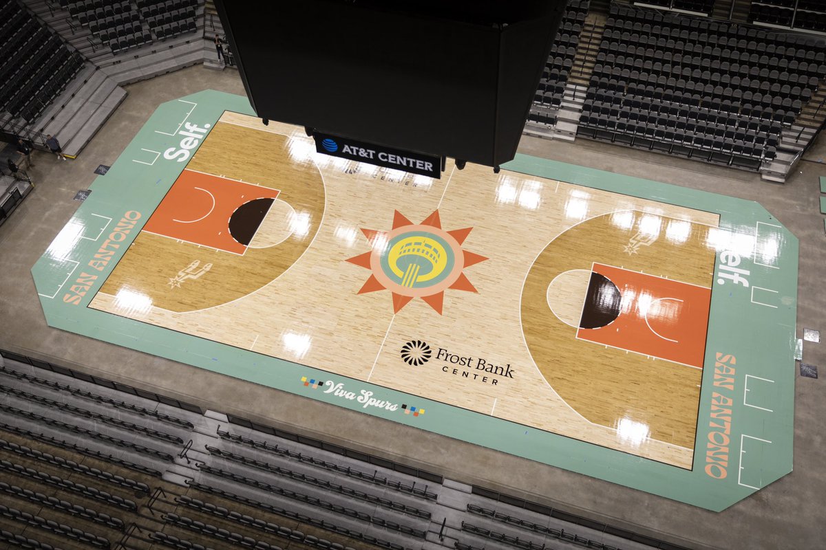 JUST IN: Spurs officially release this seasons Nike City Edition uniforms and court design. The uniforms pay tribute to Hemisfair and the role it played in the 1968 World’s Fair in San Antonio. The jerseys are now on sale. #KSATsports #GoSpursGo #VivaSpurs