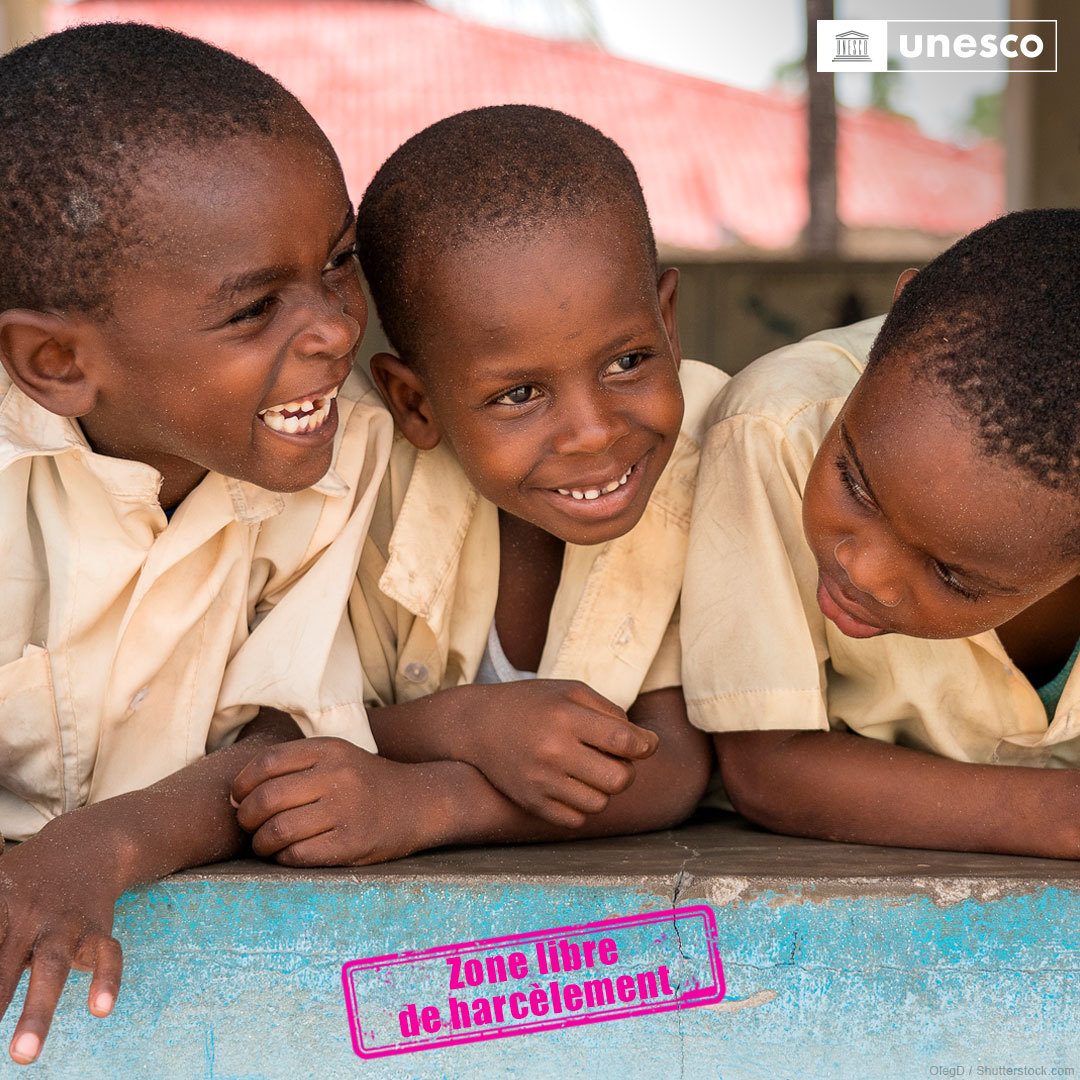 ⚠️Les environnements d’apprentissage devraient être des zones libres de harcèlement !⚠️

Pourtant, plus de 246 millions d’apprenants sont confrontés chaque année à des violences.

Aidez-nous à mettre #FinÀLaViolence &amp; à dire #NonAuHarcèlement : on.unesco.org/3s6VEhQ