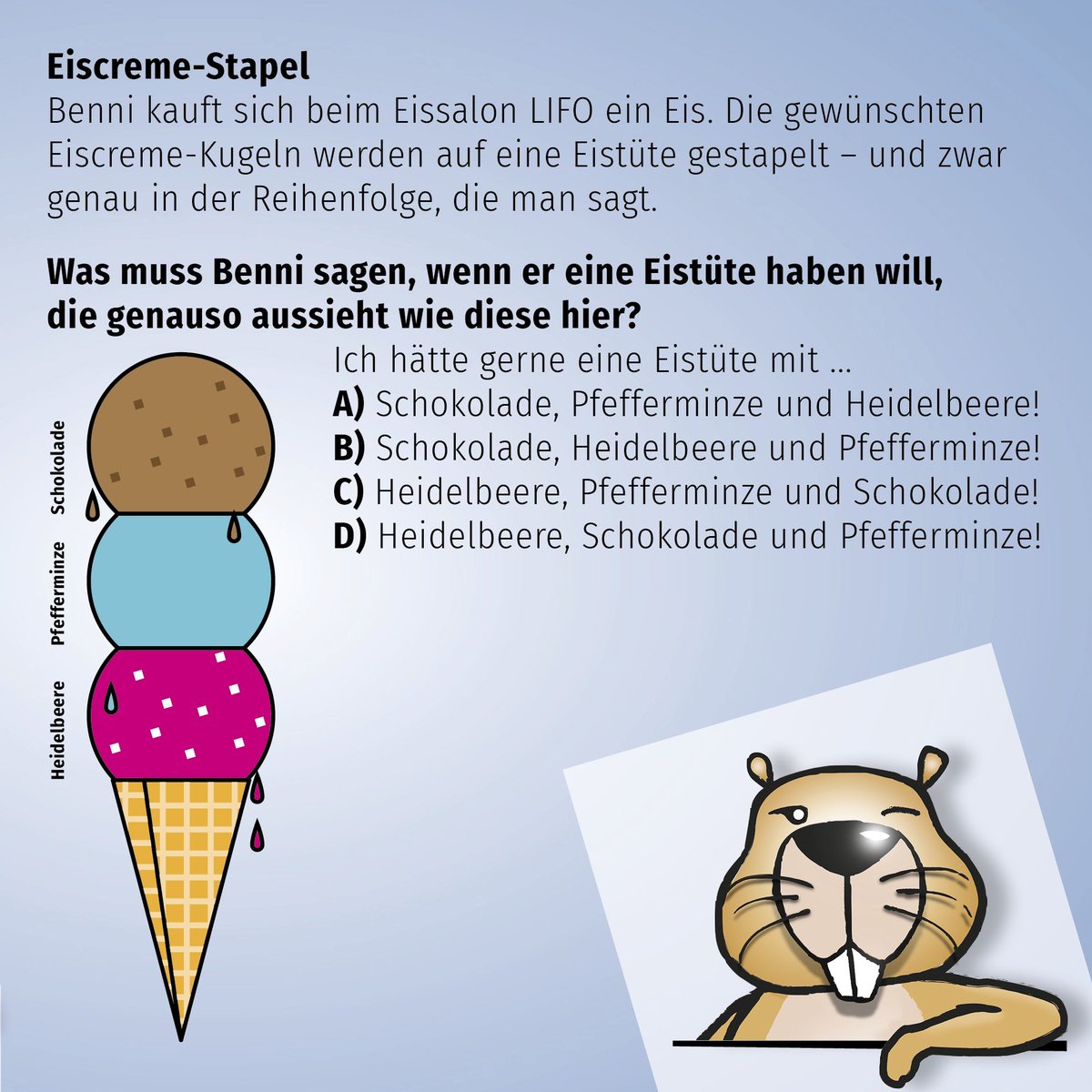 r_schulz_maker's tweet image. Bist du bereit für den Biber? 🦫Es ist so weit: Der Informatik-Biber startet! @_BWINF 

#informatikbiber #biberfieber #schülerwettbewerb #knobelaufgabe #testedeinwissen