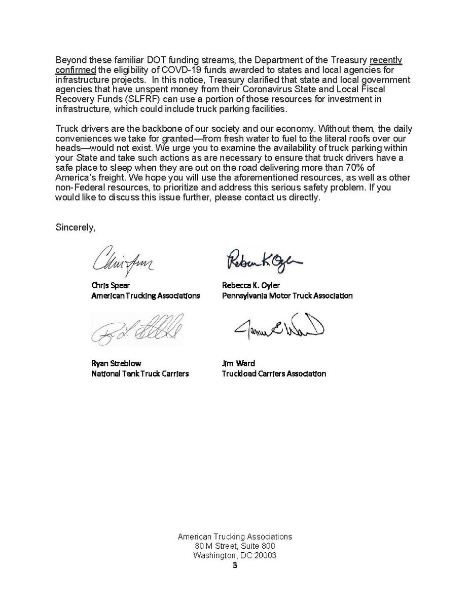 PMTA and <a href="/TRUCKINGdotORG/">American Trucking</a> are calling on the <a href="/GovernorShapiro/">Governor Josh Shapiro</a> to prioritize truck parking with infrastructure spending. 

“The lack of available truck parking has dire safety implications for both truck drivers and the motoring public." 

Read the full letter below.