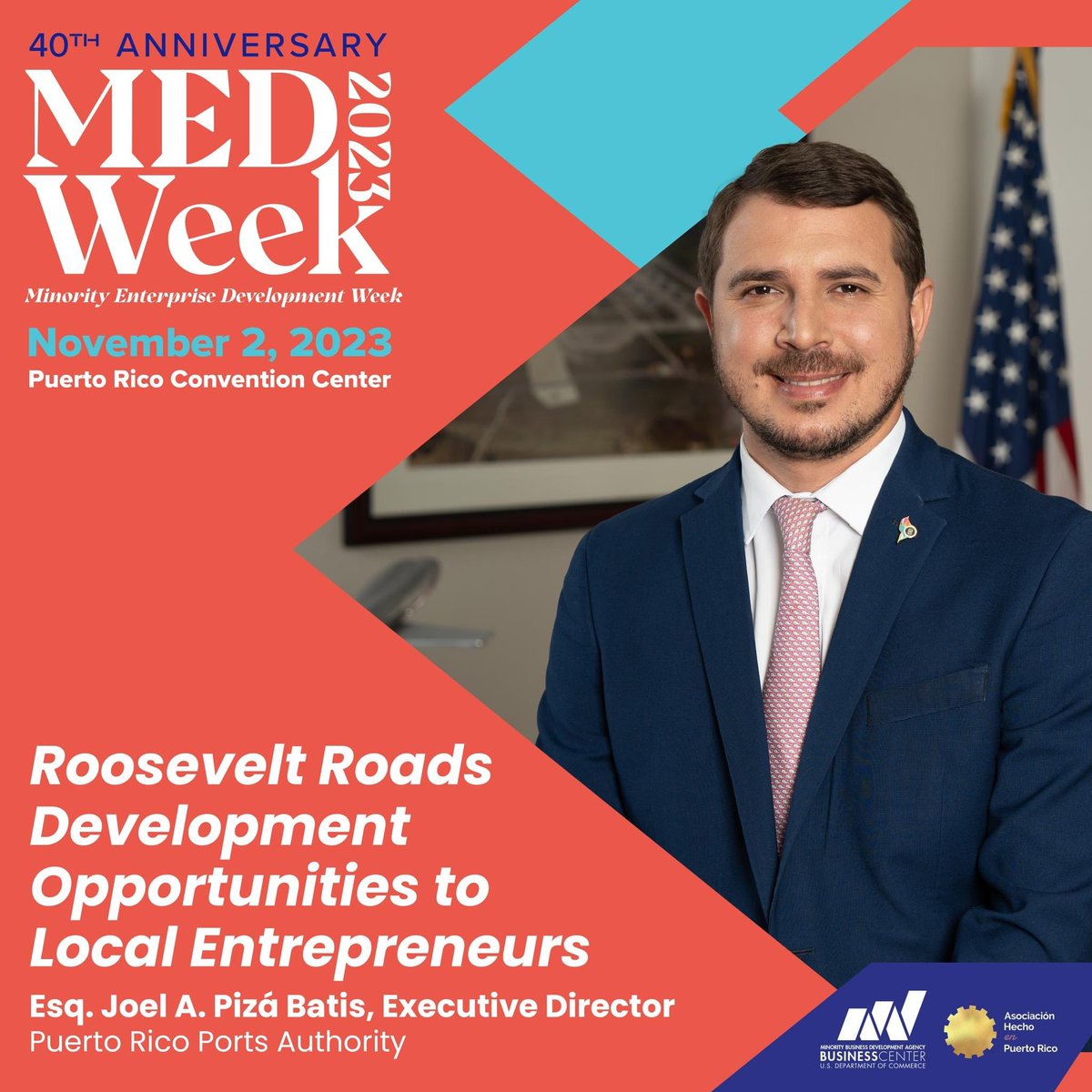 prrooseveltrds's tweet photo. [AHORA] 📣📣📣 el @prdirRooseveltR participa del #medweek2023, en su 40 aniversario, en el que comparte los emocionantes proyectos y oportunidades de desarrollo en Roosevelt Roads. ¡Juntos construimos un futuro brillante! #MBDA #MBDAPuertoRico #HechoenPuertoRico @lafortalezadepr https://t.co/fcIH7EmaBa