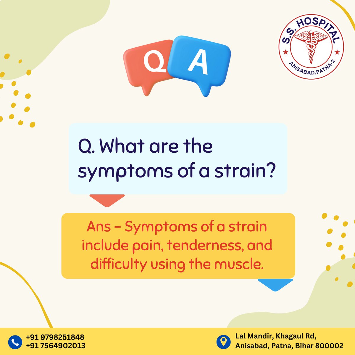 healwithss's tweet photo. Follow us @healwithss

#InjuryAwareness #RecoveryJourney #sshospital #QnA #MuscleStrain #InjuryRecovery #PainManagement #FitnessTips #HealthWellness #TakeCareOfYourBody #ListenToYourBody #SelfCareJourney #HealingProcess #StayStrong #RecoveryGoals #sshospitalanisabad #besthospital https://t.co/XYxtEN5FDP
