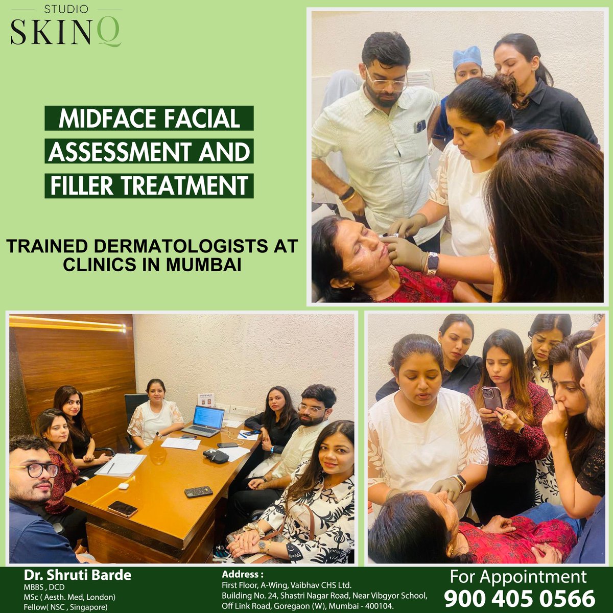 studioskinq's tweet image. MIDFACE FACIAL ASSESSMENT AND FILLER TREATMENT 

#drshrutibarde TRAINED DERMATOLOGISTS AT CLINICS IN MUMBAI

Dr. Shruti Barde
( Founder &amp;amp; CEO Studioskinq )

Contact Us : 090040 50566
Our Website : studioskinq.com

#midface #filler #Skin #skintreatment #studioskinq #mumbai
