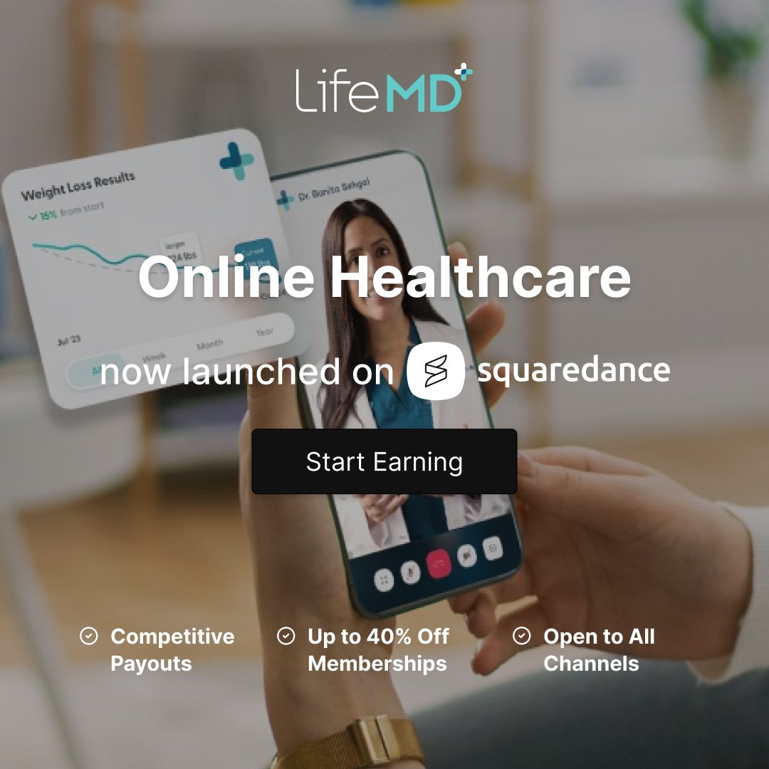 squaredance_io's tweet photo. Introducing LifeMD on Squaredance 🩺
A trusted provider of telehealth and wellness solutions including online access to board-certified doctors.
Healthy payouts, comprehensive medical offers, and superb assets await!
Start earning: https://t.co/O1aRbCh7Yb #NewBrandAlert https://t.co/zsJVkmE3VY