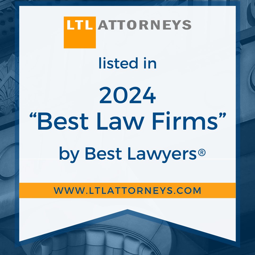 LTL Attorneys is proud to announce that Best Lawyers has ranked the firm in the 2024 edition of “Best Law Firms” in the practice area of Litigation - Intellectual Property.

Read more: ltlattorneys.com/firm-news/ltl-…

#LTLAttorneys #BestLawFirms
