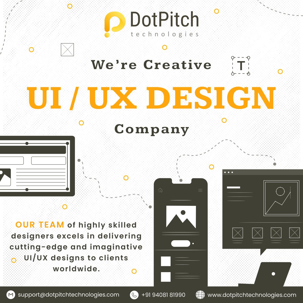 DotpitchT's tweet image. Simplicity meets functionality in our design philosophy. 🖌️
#dotpitch #Dotpitchtechnologies
#UIUXDesign #UserExperience #DigitalDesign #UXUI #DesignInspiration #WebDesign #UserInterface #CreativeDesign #UXDesigners #UIDesign #UserCentricDesign