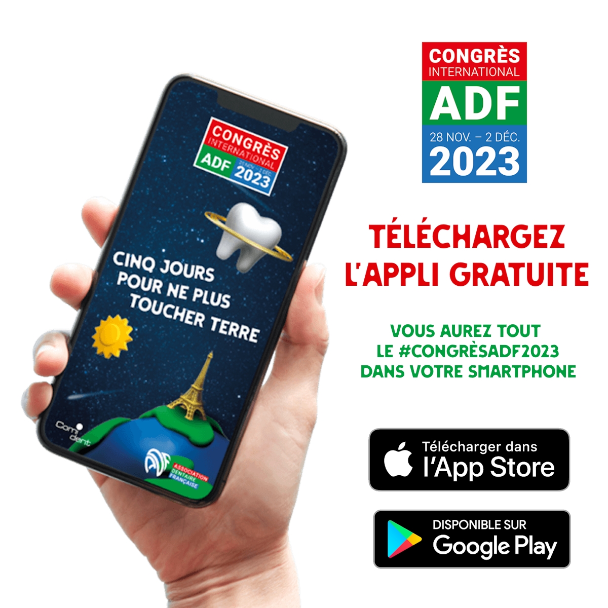 adfasso's tweet photo. [#CongrèsADF2023] Programmes des séances, localisation des salles, liste des exposants, plans interactifs, infos pratiques, actu en direct... tout est dans l’appli ! 📱
👉 dans l’App Store
https://t.co/JgwcQHzVL7
👉 dans Google Play
https://t.co/w8CtEFYVsO https://t.co/6mqShzKiHR