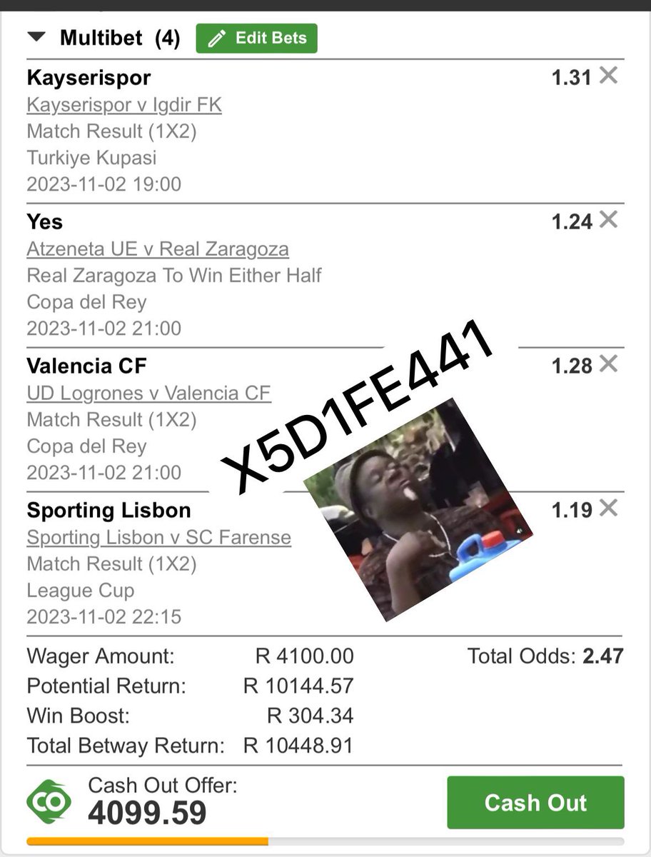PoloB101's tweet photo. Faka lo half today haay mina lo trust today Baba we dont have many games to choose from asiyeni ke kodwa๐ซด๐ฝ๐
Faka Half of Yesterday ๐ค๐พ
Day 4 ๐๐พ๐๐พ๐ธ๐ธ
KickOff : @ 19h00 Soqala iStress๐ญ
ToCopyBet Click ๐๐พhttps://t.co/7AF7l4kWbC
#PROJECT100K #2_Odds https://t.co/H89kTSK0lH