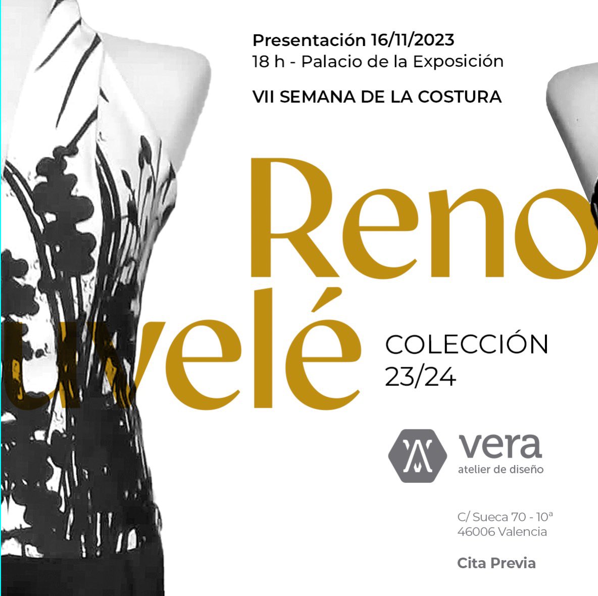 veraatelier's tweet photo. Vera Atelier presenta el próximo 16 de Noviembre a las 18 h en el Palacio de la Exposición su nueva Colección "Renouvelé"SOLICITA TUS INVITACIONES VIA MAIL O POR MENSAJE EN INSTAGRAMTAMBIÉN PUEDES PONERTE EN CONTACTO CON JULIO VERA  687300501 https://t.co/C9cpijjDSa