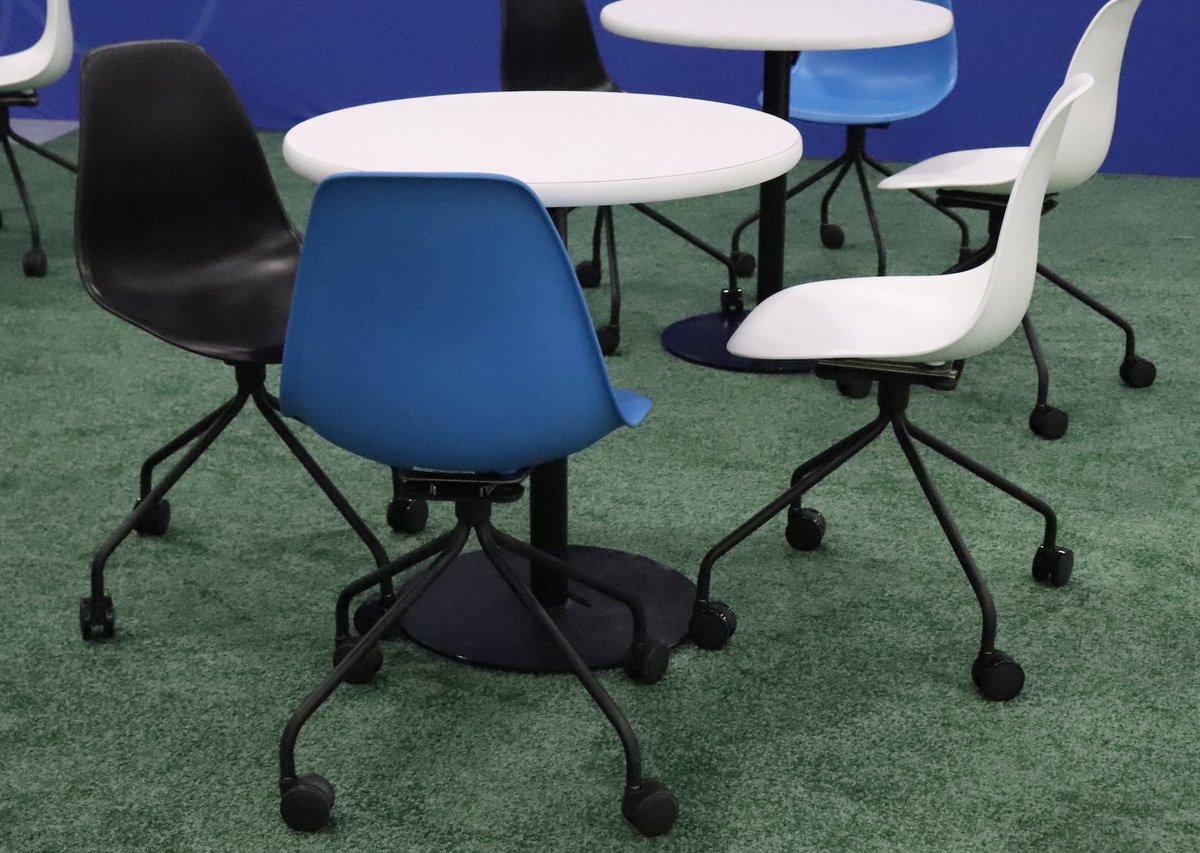 Our sponsored lounge at <a href="/IMEX_Group/">IMEX</a> America was a hub for networking, creativity, and insightful discussions. Attendees enjoyed the comfort of our colorful Chelsea Chairs, enhancing their experience with a burst of color.