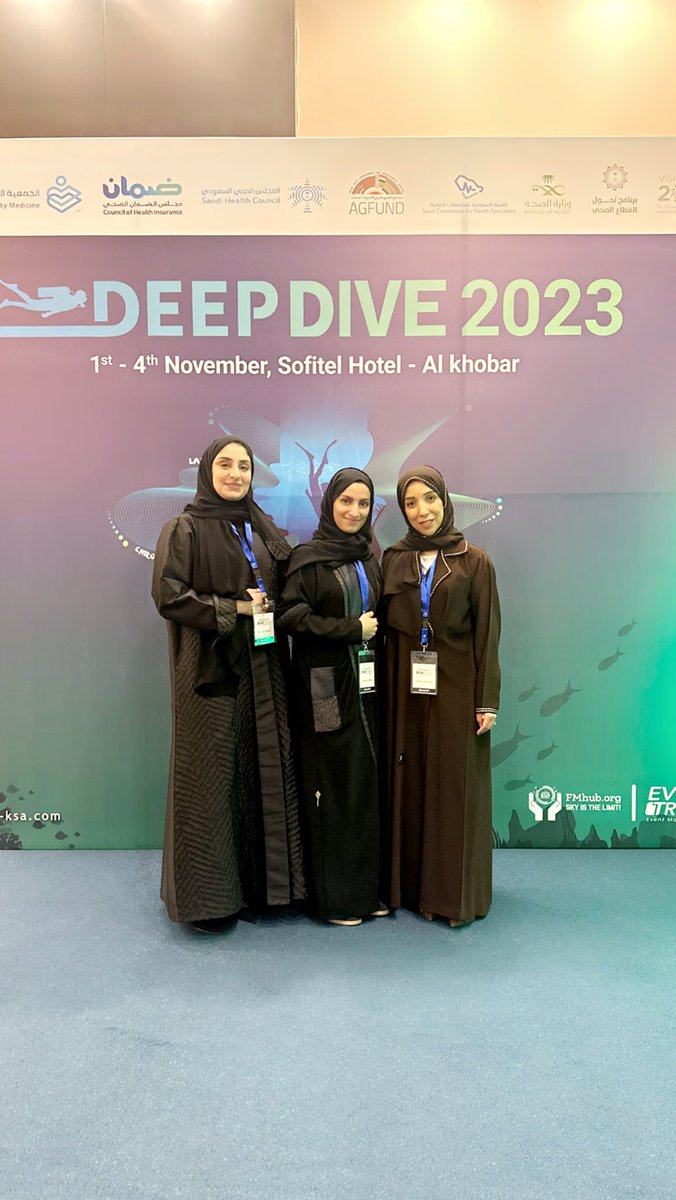 RashaAlAwwad2's tweet photo. #Deep_Dive #Family_medicine Attending conferences is an excellent way to connect with your peers and socialize while learning about the latest updates in your field. It was a pleasure meeting both Dr.Walaa & Dr.Mona today. https://t.co/CGdEHSYcDb
