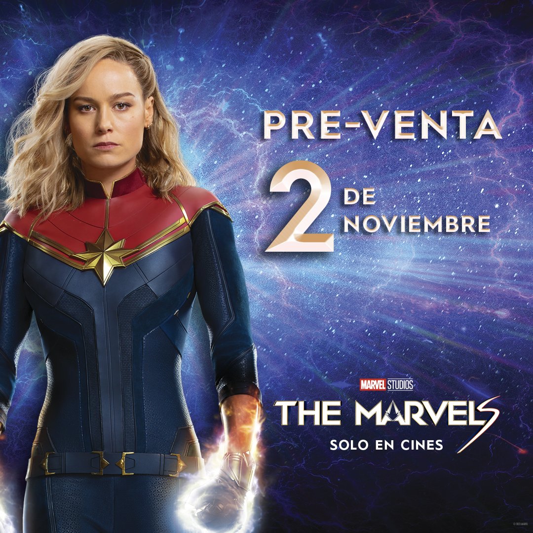 CinepolisCO's tweet photo. Estás listo para ver a Capitana Marvel, Mónica Rambeau y Ms. Marvel?
La preventa de #TheMarvel ¡Ya está activa!

Compra tus entradas en https://t.co/VekumTRGUq o en las boleterías de mis cines, según tu cine más cercano 🍿🎟 https://t.co/TNj73jBxaQ