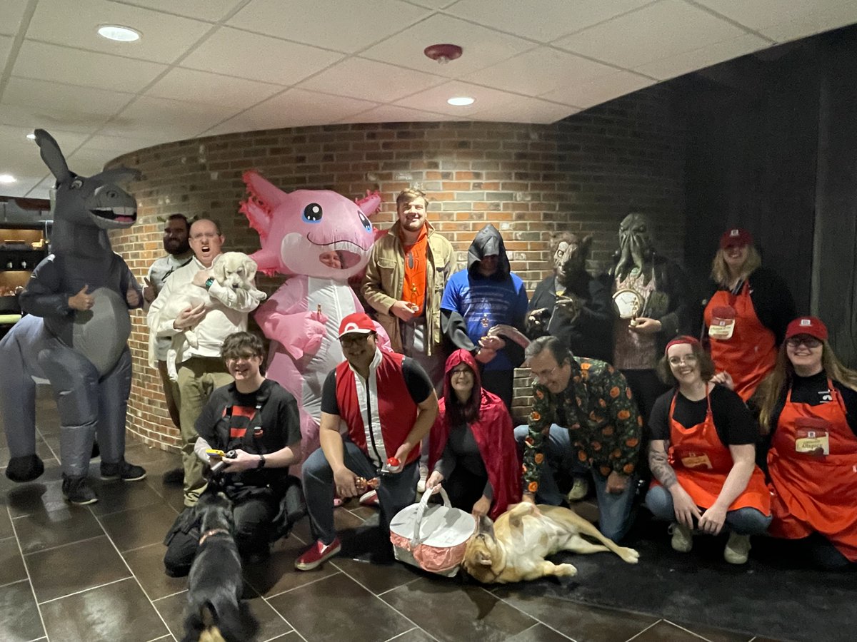 Stardock's tweet photo. We hosted our annual Halloween party the other day, we've always got a good mix of costumes!

The winners:
Scariest: The Blue Screen of Death
Funniest: Peter B. Parker
Most WTF: Axolotl
Most Original: Mindflayva Flav
Best Group: Pokémon group https://t.co/lDMzutpoOG