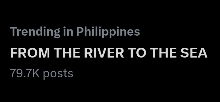 MangingisdaSays's tweet photo. The Filipino people will continue to chant "From the river to the sea, Palestine will be free!" 🇵🇸

Meanwhile, this fraud keeps on exposing her pro-Zionist stance. Shame on you, Maria Ressa. You do not deserve the Nobel Peace Prize. #DropTheLine https://t.co/PHgyLRSrV1