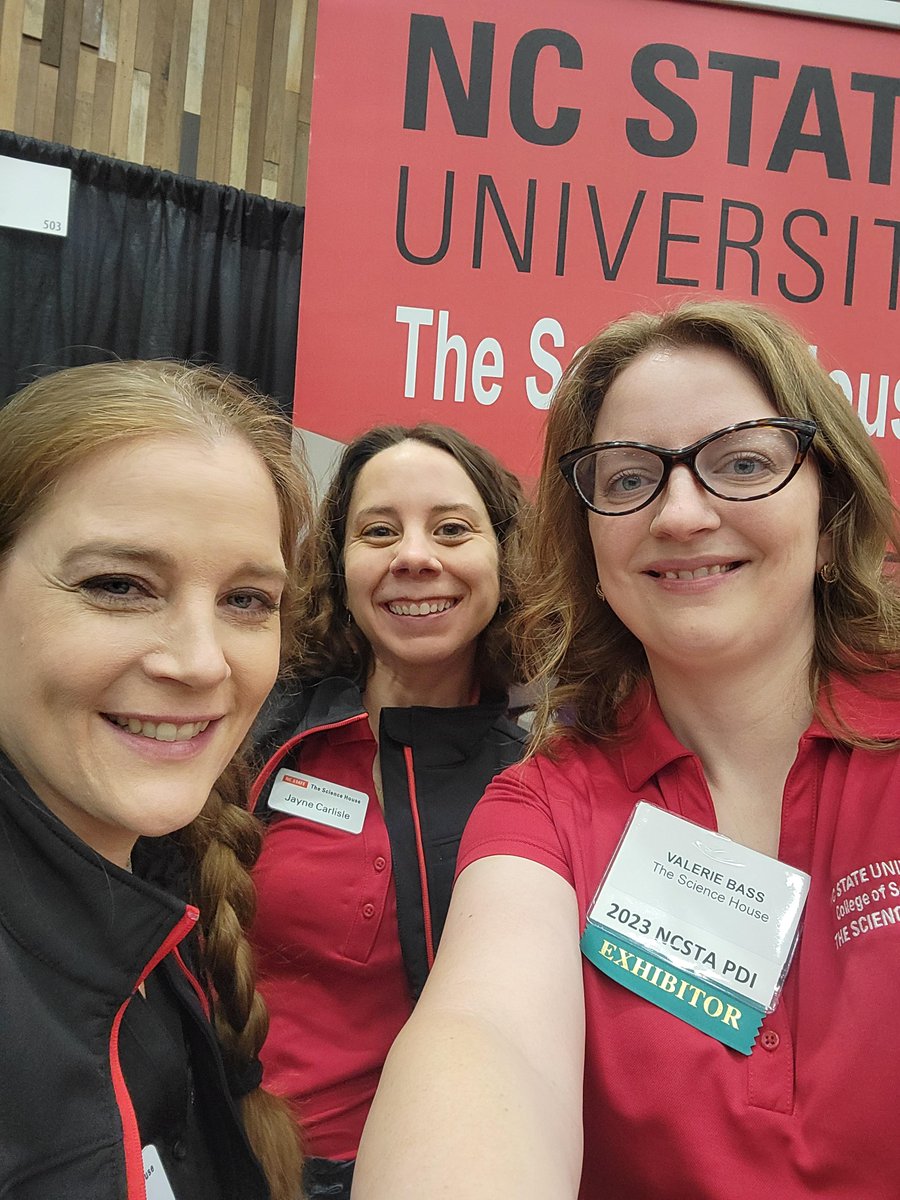 TheScienceHouse's tweet photo. Come swing by @TheScienceHouse booth at @NCSTA for their annual conference and check out our AMAZING programs! Who doesn't love freebies? Don't miss out! #TheScienceHouse #NCSTA #AnnualConference #Programs #Freebies @NCStateSciences https://t.co/85xEo7yQ7s