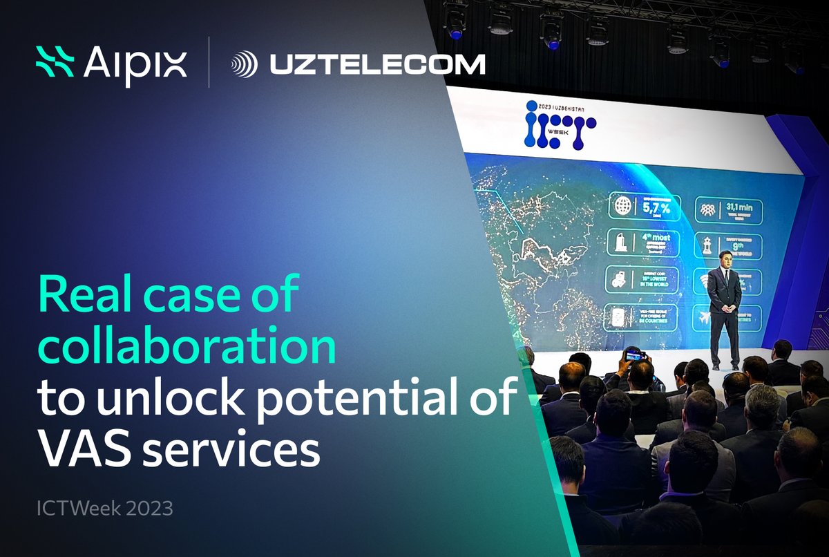 Telco + Aipix: Unlocking limitless VAS potential 
At ICTWeek Uztelecom introduced a new #VAS service on basis of Aipix Platform, featuring cloud video surveillance and smart intercom services for residential complexes.
Some moments from the event: bit.ly/462H60h
#telecom